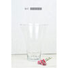 clear-glass-flower-vase-handmade-mouth-blown-tall-26-cm