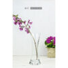 clear-glass-flower-vase-or-tealight-holder-2-in-1-handmade-bunch-bouquet-tall-25-cm