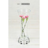 Glass Flower Vase/Tealight Holder Handmade Bouquet Tall 25 cm
