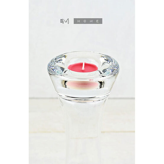 116-clear-glass-flower-vase-or-tealight-holder-2in1-handmade-bunch-bouquet-tall-15-cm-5