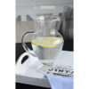 Handmade Clear Glass Footed Jug Pitcher Water Wine Juice Cocktail 1,4L Tall 23cm