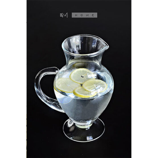 handmade-clear-glass-footed-jug-pitcher-water-wine-juice-cocktail-14l-tall-23cm
