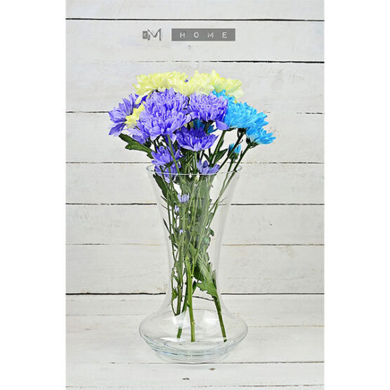 pretty-clear-glass-vase-large-handmade-mouth-blown-flower-bunch-bouquet-tall-30-cm