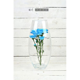 pretty-large-clear-glass-vase-handmade-mouth-blown-flower-bunch-bouquet-tall-37-cm