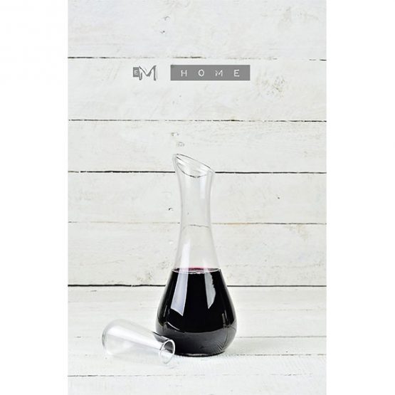 handmade-mouth-blown-clear-glass-carafe-decanter-wine-brandy-liquor-whiskey-05l-tall-25cm