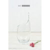 Contemporary Elegant Clear Glass Vase Large Handmade Mouth Blown Flower Bunch Bouquet Tall 34 cm