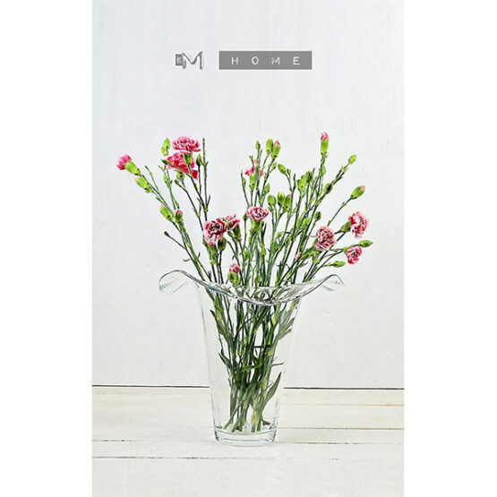 128-clear-glass-vase-curving-edges-handmade-flower-bunch-bouquet-tall-28-cm-2