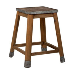 wooden-stool-with-zinc-edges-danish-design-by-ib-laursen