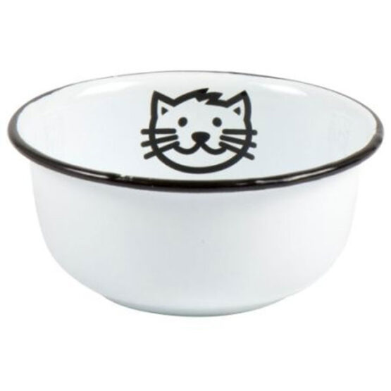 vintage-style-white-enamel-pet-cat-food-or-water-bowl-by-ib-laursen