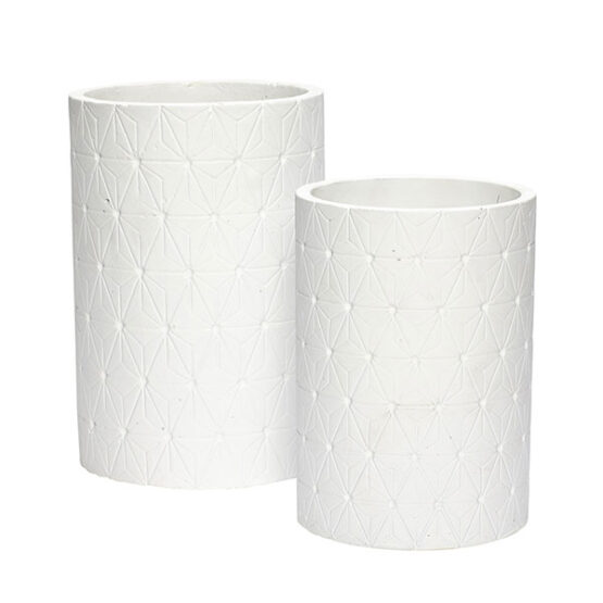 beautiful-concrete-plant-pot-with-pattern-set-of-2-danish-design-by-hubsch