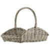 Willow Flower Basket set of 3 With Handles Danish Design by Ib Laursen