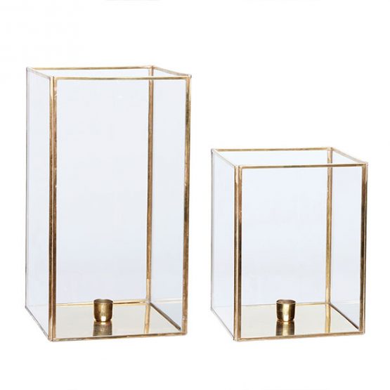 set-of-2-square-brass-glass-hurricane-candle-holder-danish-design-by-hubsch