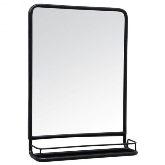 industrial-black-wall-hanging-mirror-with-mini-shelf-by-ib-laursen-70-cm
