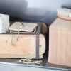 Natural Rustic Wood Single Brick Mould Storage Box by Ib Laursen