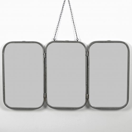 rustic-grey-rectangular-3-panel-folding-wall-hanging-mirror