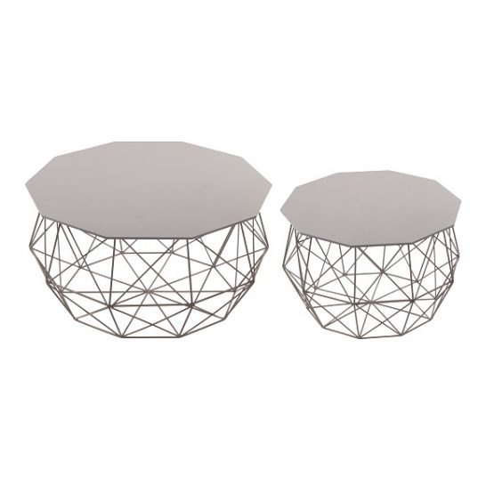set-of-2-grey-decagon-sided-wire-wood-side-tables-by-tobs