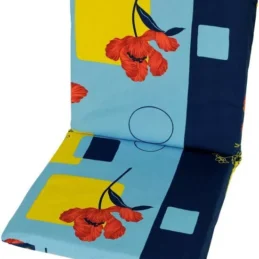 garden-chair-cushion-pad-replacement-100-cotton-109-cm-x-45-cm-poppy-flowers