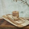 Handmade Small Platter From Sheesham Wood