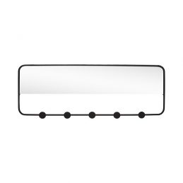 black-coat-rack-with-5-hooks-mirror-by-hubsch