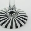 Champagne Glasses Set Of 6 With Black & White Optical Illusion Base 150 ml