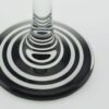 Champagne Glasses Set Of 6 With Black & White Optical Illusion Base 150 ml