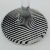 Champagne Glasses Set Of 6 With Black & White Optical Illusion Base 150 ml