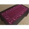 Beautiful Purple Embroidered Tablecloth 50 x 105 cm