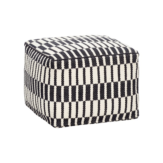 square-cotton-pouffe-in-black-white-pattern-danish-design-by-hubsch