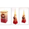 Christmas Rustic Candles With An Intense Aroma Of Apples With Cinnamon Set Of 3