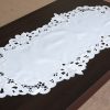 Beautiful Beige Floral Embroidered Tablecloth 50 x 105 cm