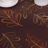 Beautiful Brown Embroidered Tablecloth 60 x 120 cm