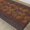 Beautiful Brown Embroidered Tablecloth 60 x 120 cm