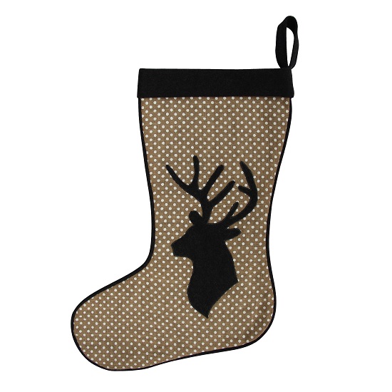 christmas-stocking-sack-with-black-reindeer-66-cm-by-home-interiors