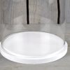 Medium Glass Dome Display Cover Cloche White Base Height 31cm