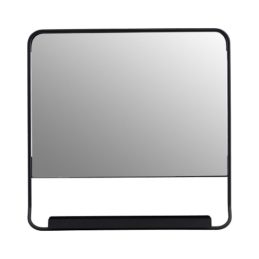 chic-black-square-mirror-with-small-shelf-by-house-doctor