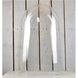 mouth-blown-clear-oval-glass-display-cloche-bell-jar-dome-46-cm-tall