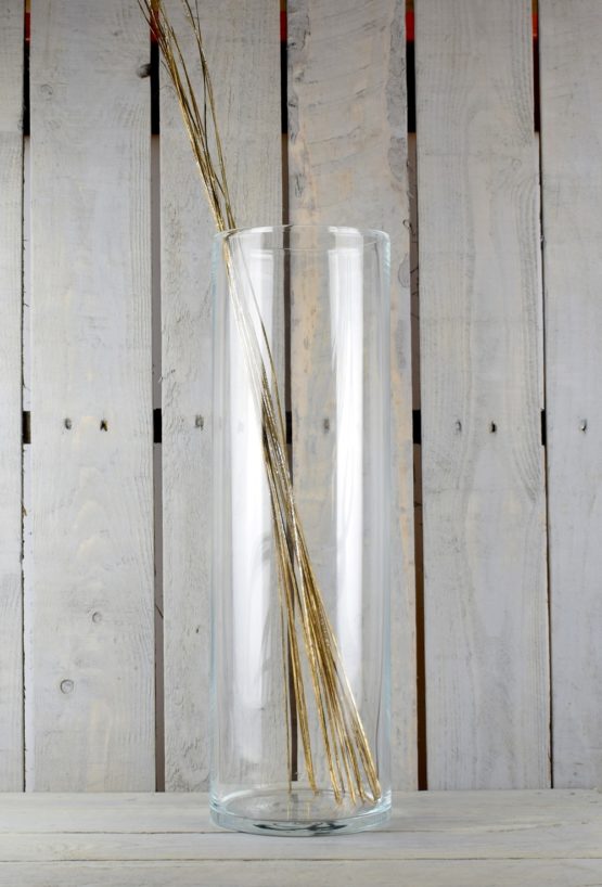 handmade-mouth-blown-glass-cylinder-vase-for-flowers-tall-50cm
