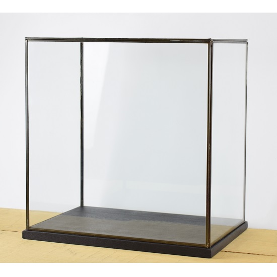 hand-made-large-glass-and-black-metal-frame-display-showcase-box-with-black-wooden-base-42-cm