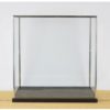 hand-made-large-glass-and-silver-metal-frame-display-showcase-box-with-black-wooden-base-42-cm