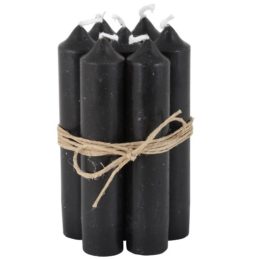 set-of-6-short-dinner-black-candles-by-ib-laursen