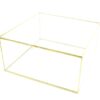 Hand Made Large Glass and Brass Metal Frame Display Showcase 40 x 20 cm
