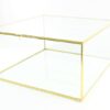Hand Made Large Glass and Brass Metal Frame Display Showcase 40 x 20 cm