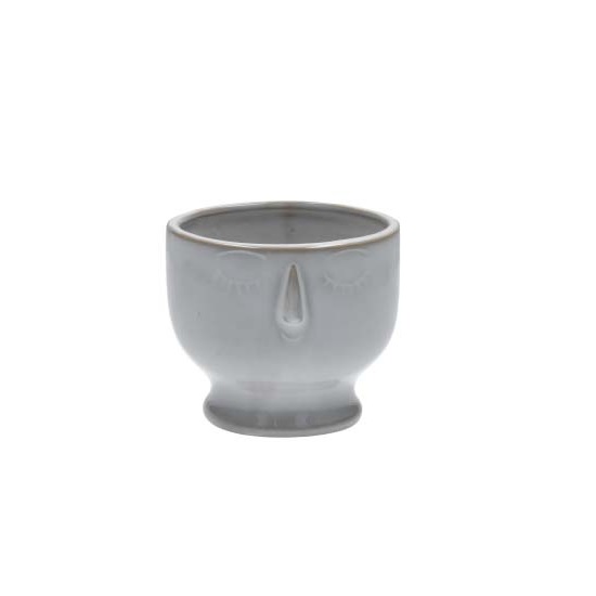 white-ceramic-flower-pot-with-face-imprint-small-by-gisela-graham