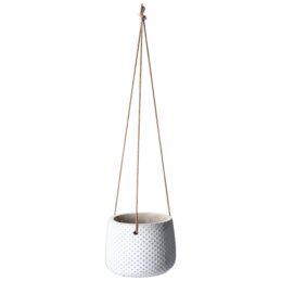 small-white-concrete-hanging-flower-pot-with-rope-by-gisela-graham