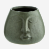 medium-green-stoneware-flower-pot-with-face-imprint-by-madam-stoltz