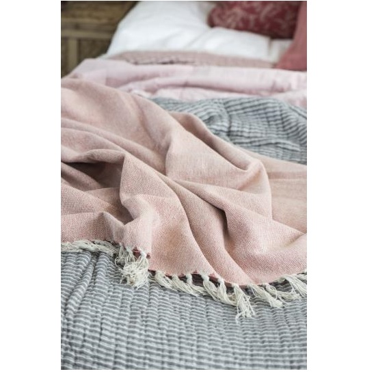 100-cotton-blanket-throw-cream-faded-rose-by-ib-laursen