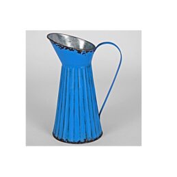 large-ribbed-vintage-metal-pitcher-jug-35-cm-by-originals