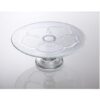 Large Glass Display Cake Stand Plate Wedding Party 34.5 cm Clover