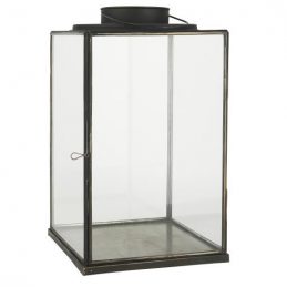 large-glass-lantern-pillar-candle-holder-black-42-cm-by-ib-laursen