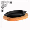 horeca-cast-iron-oval-frying-pan-&-stand-brizoll-220x140x25-mm